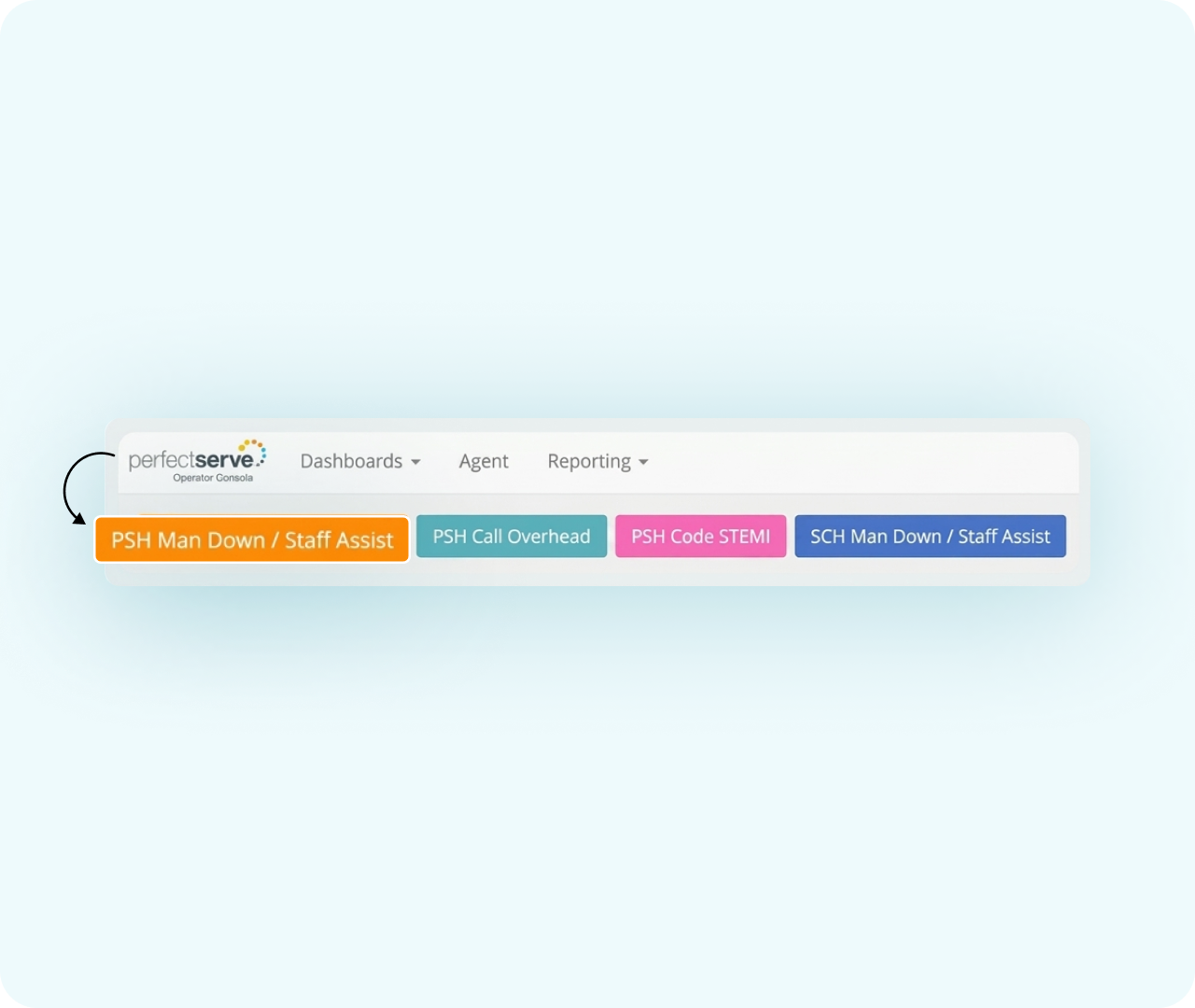 Single-button team activations
