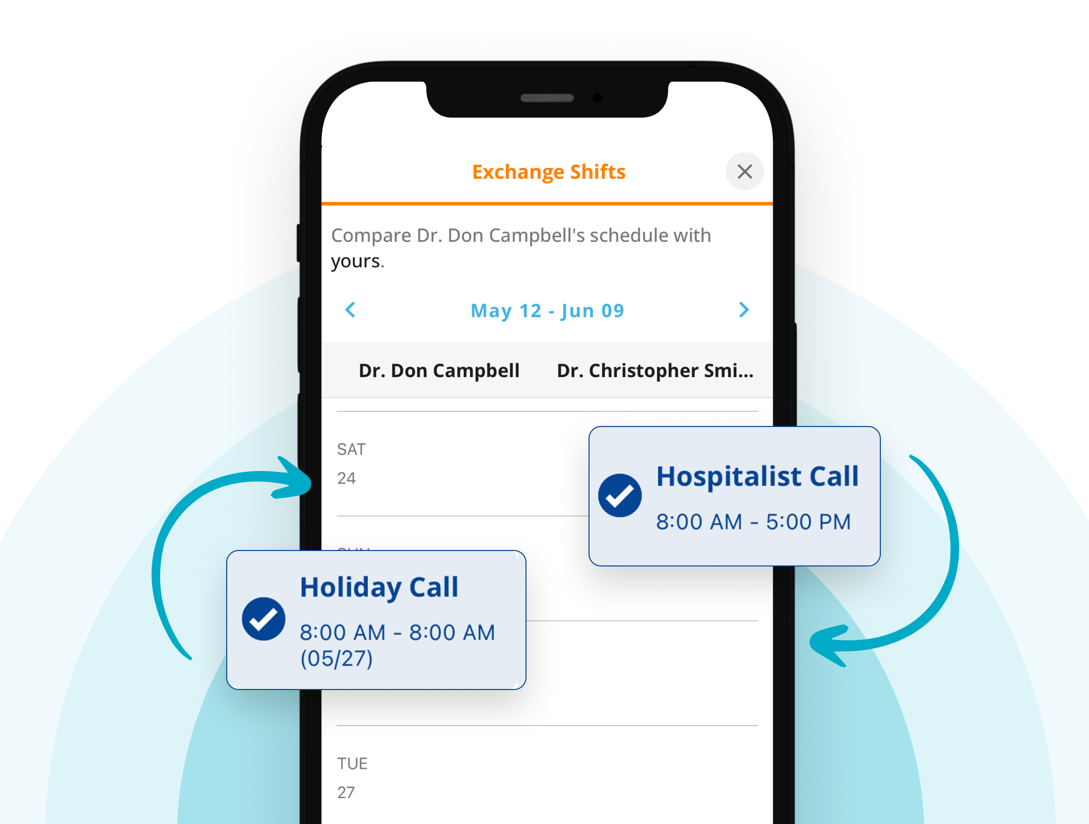 Adjust a schedule in seconds