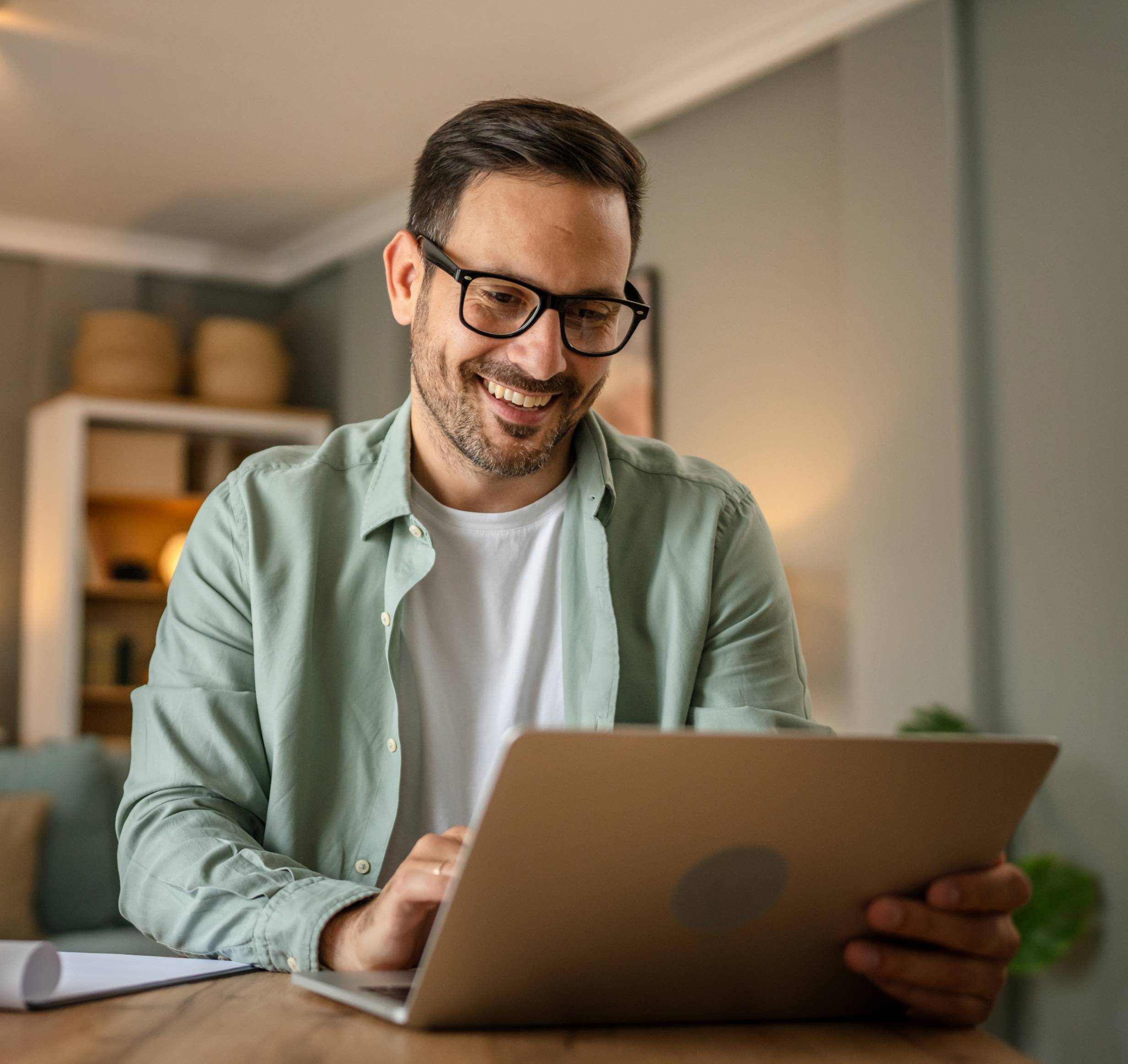 Adult learner studying