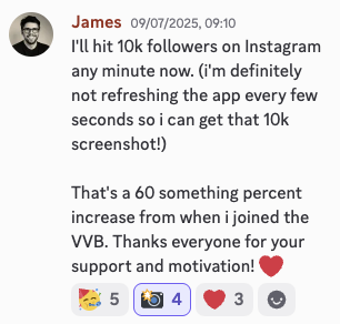 James in the Viral Video Club Discord