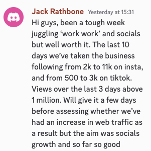 Jack Rathbone in the Viral Video Club Discord