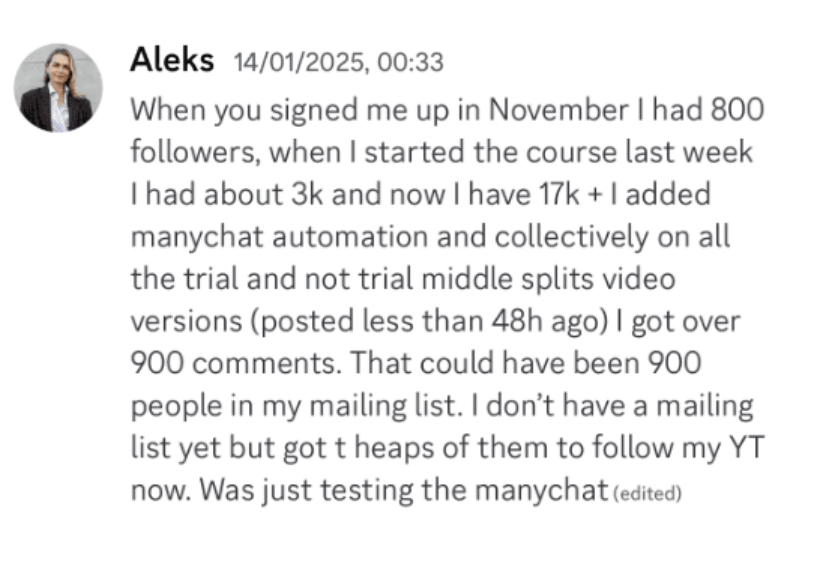 Aleks in the Viral Video Club Discord