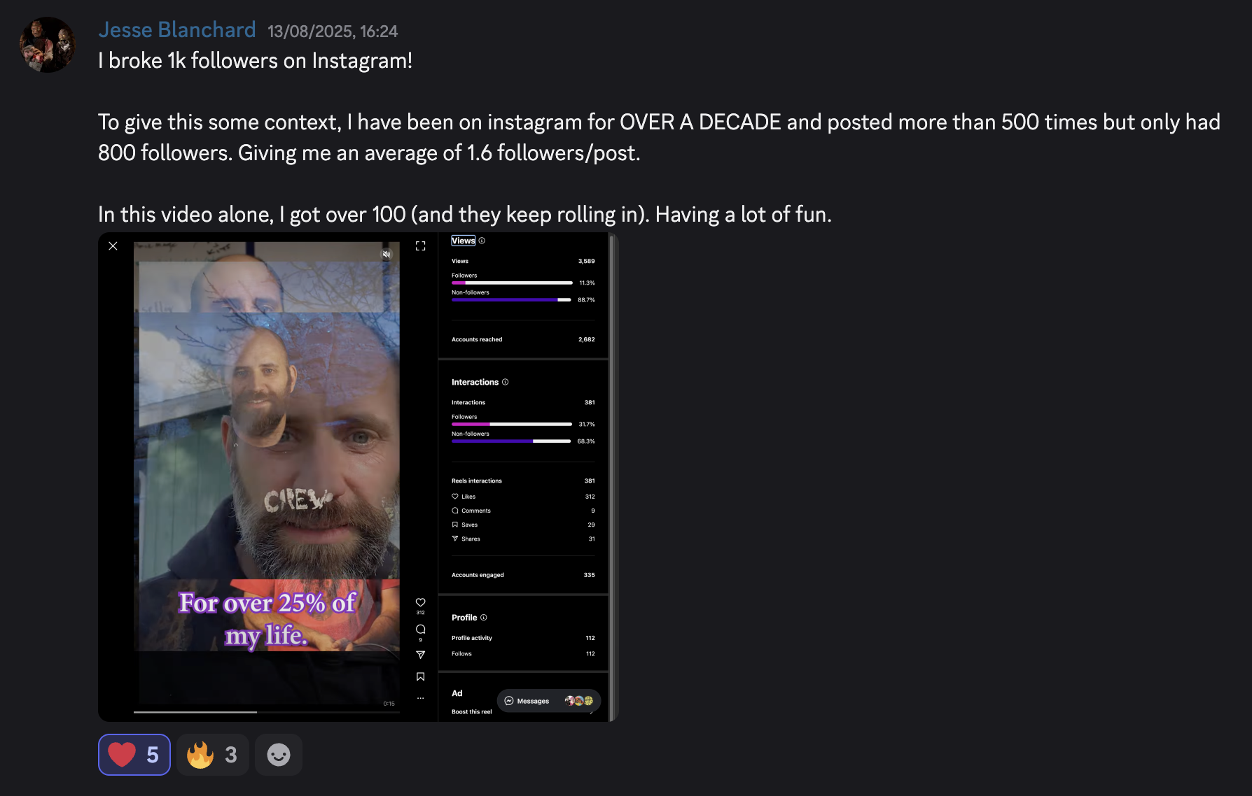 Jesse Blanchard in the Viral Video Club Discord