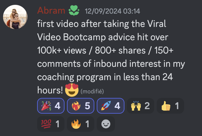 Abram in the Viral Video Club Discord