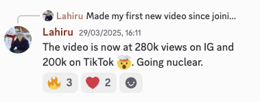 Lahiru in the Viral Video Club Discord
