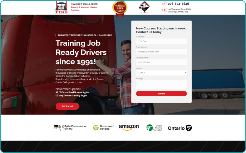 Landing page example 5