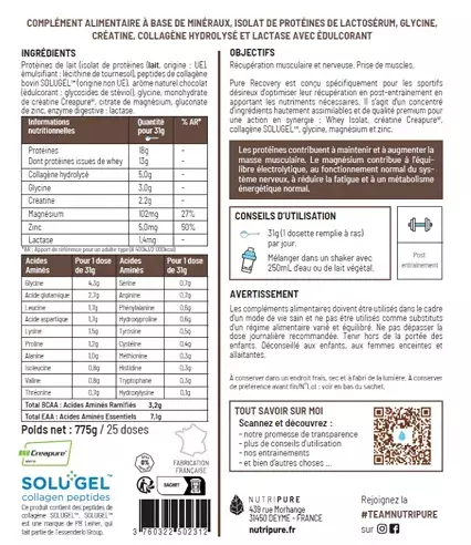 Valeurs nutritionnelles 1