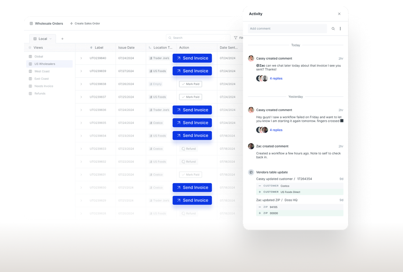 Flexible workflows